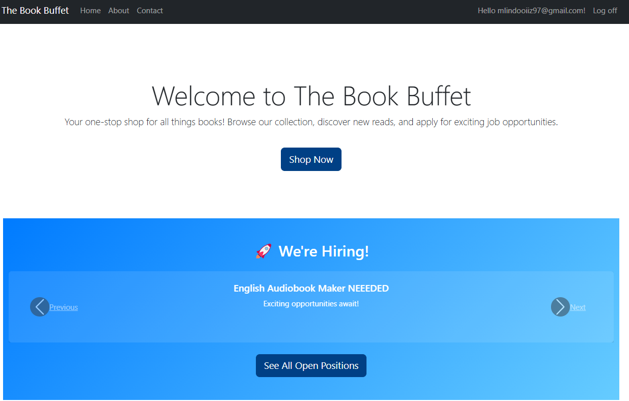 Book Buffet Project Image